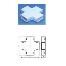 Х-соединитель с основой 39х18 на 39х18 TWT TWT-CT39/39-XB-WH