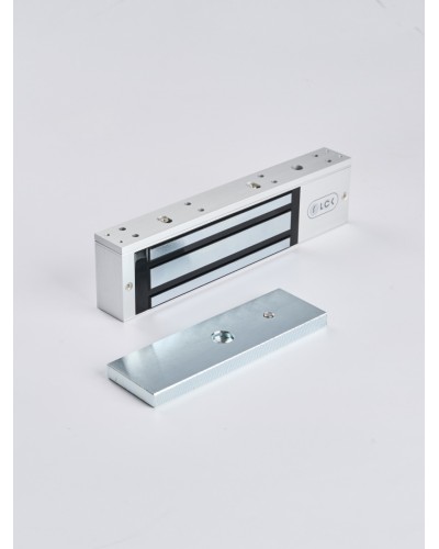 R-Lock RL-EM350-L0S - Электромагнитный замкок, 350кг, DC12/24B, цвет серебристый сатинированный алюминий RAL 7047 в Ижевске Электромагнитные замки Pintop.ru