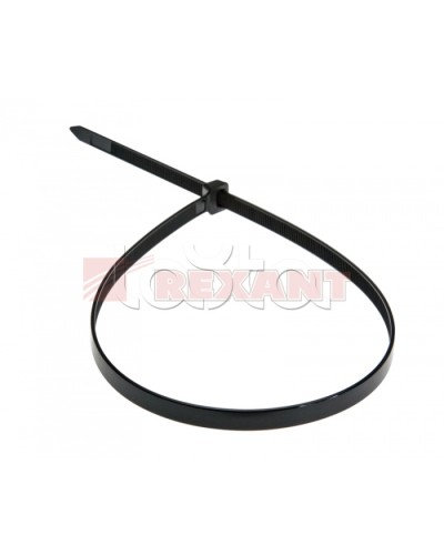 Хомут-стяжка нейлоновый 8х500 мм чёрный (100шт/уп) REXANT 07-0503 в Ижевске Стяжки-хомуты Pintop.ru