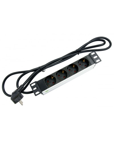 Блок евророзеток для 10 шкафов, горизонтальный, 4 розетки, 16 A Cabeus PDU-4P-2EU в Ижевске Блоки розеток Pintop.ru