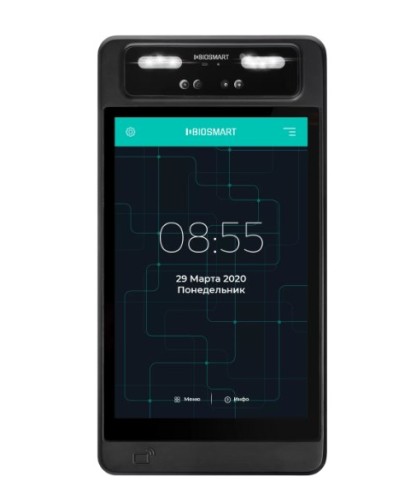 Терминал для биометрической идентификации по геометрии лица BioSmart QUASAR-MFR в Ижевске Контроллеры Pintop.ru