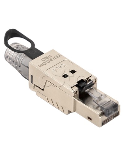Коннектор TERACOM PRO полевой заделки RJ-45 (8P8C) экран. STP для кабеля Cat.6A EKF (TRP-PLUG-6ASTP-FST) в Ижевске Коннекторы Pintop.ru