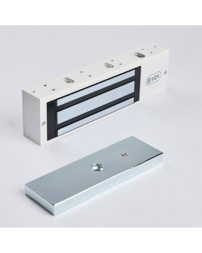 R-Lock RL-EM500-L0W - Электромагнитный замкок, 500кг, DC12/24B, цвет белый, RAL9016(белый) в Ижевске Электромагнитные замки Pintop.ru