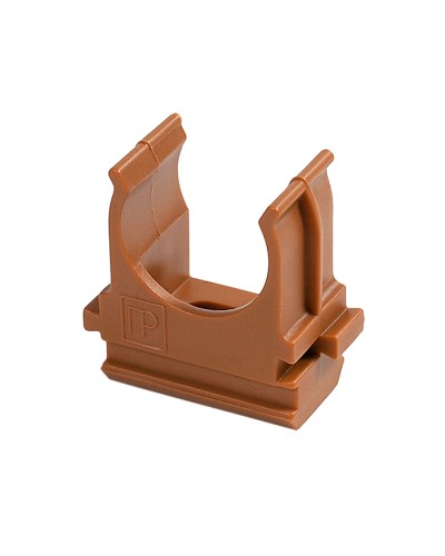 Крепёж-клипса для труб АБС-пластик бук д20 в малой упаковке (10шт/1000шт уп/кор) Промрукав (PR13.0052) в Ижевске Держатели, клипсы, скобы Pintop.ru