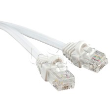 Патч-корд 6p4c телефонный, 3 м, белый Cabeus PC-TEL-RJ12-3m