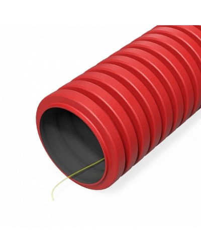 Труба гофрированная двустенная ПНД гибкая тип 450 (SN29) с/з красная d40 мм (50м/уп) Промрукав (PR15.0253) в Ижевске Труба гофрированная Pintop.ru