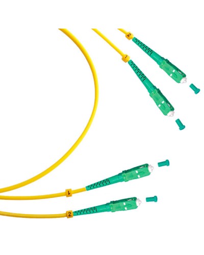 Шнур оптический duplex SC/APC-SC/APC 9/125 sm 10м LSZH Cabeus FOP(d)-9-SC/APC-SC/APC-10m в Ижевске Патч-корды оптические Pintop.ru