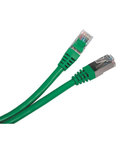 Патч-корд экранированный Hyperline PC-LPM-STP-RJ45-RJ45-C5e-0.5M-LSZH-GN в Ижевске Патчкорды (медные) Pintop.ru