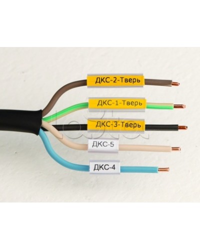 Маркировка для провода, гибкая, для трубочек. 4х10мм. Белая DKC NUTFL10 в Ижевске Крепежные изделия Pintop.ru