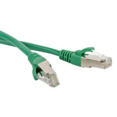 Патч-корд экранированный Hyperline PC-LPM-STP-RJ45-RJ45-C5e-15M-LSZH-GN