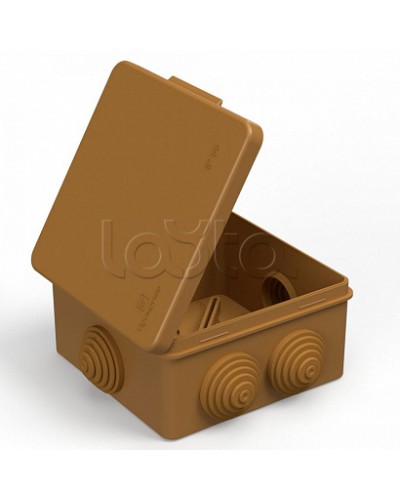 Коробка распределительная 40-0302-8001 для прямого монтажа безгалогенная (HF) бук 100х100х50 (60шт/кор) Промрукав в Ижевске Распределительные коробки Pintop.ru