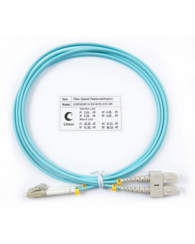 Шнур оптический duplex LC-SC 50/125 mm OM3 1,5м LSZH Cabeus FOP-50-LC-SC-1,5m в Ижевске Патч-корды и пигтейлы Pintop.ru