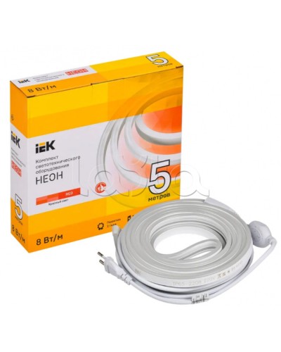 Комплект DIY (2835R120-8-IP65-220В 5м + др.) IEK (LSR5-R-120-65-2-05-S0) в Ижевске Источники света(Лампы) Pintop.ru
