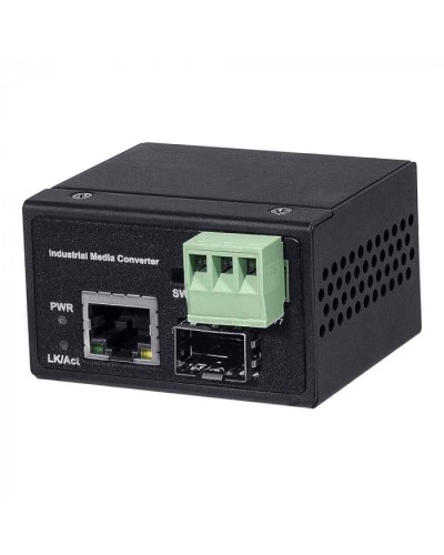 Промышленный компактный Ultra PoE медиаконвертер NST NS-MC-1G1GX-P/IS в Ижевске Медиаконвертеры Pintop.ru