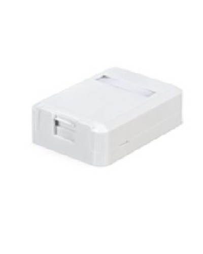 Корпус настенной розетки для установки 1-ой вставки типа Keystone Jack, белый в Ижевске Коммутационные изделия Pintop.ru