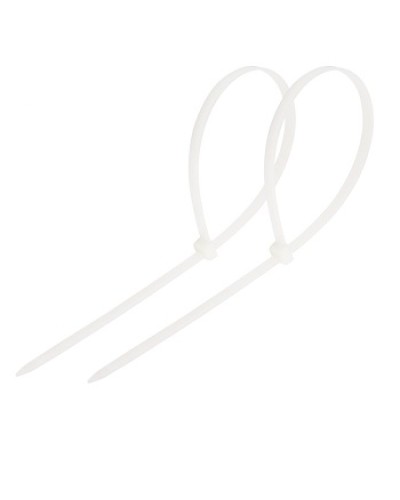 Хомут-стяжка нейлоновый 250x3.6 мм белый (100шт/уп) REXANT 07-0250 в Ижевске Стяжки-хомуты Pintop.ru