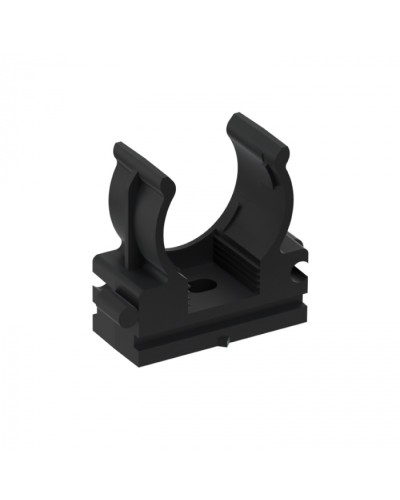 CFQ20 Держатель (клипса) для труб, для монтажного пистолета D20мм, цвет чёрный (10шт) Экопласт (41520-10BL) в Ижевске Держатели, клипсы, скобы Pintop.ru