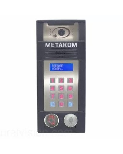 Многоабонентый антивандальный блок вызова со встроенной гибридной видеокамерой Метаком MК2018-MFCGVH в Ижевске Блоки вызова многоабонентные Pintop.ru