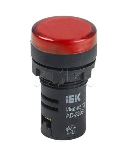 Лампа AD22DS(LED)матрица d22мм красный 24В AC/DC IEK (BLS10-ADDS-024-K04) в Ижевске Источники света(Лампы) Pintop.ru
