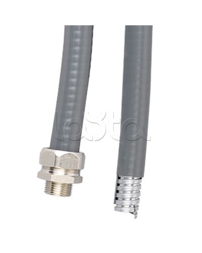 Металлорукав DN 26мм в ПВХ изоляции в оплетке из оцинкованной стали Dнар 31,5, 25 м DKC (6071T-032) в Ижевске Металлорукав Pintop.ru