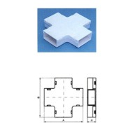 Х-соединитель с основой 100х27 на 100х27 TWT TWT-CT102/102-XB-WH