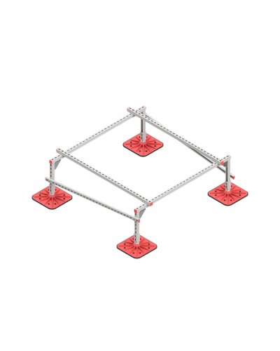 Опорная конструкция для установки оборудования TECHNORAPTOR FOOT 1500х1500 тип 1 КМ-профиль (KM-TR-F-SSEI-1500-1500-1) в Ижевске Системы видеонаблюдения Pintop.ru