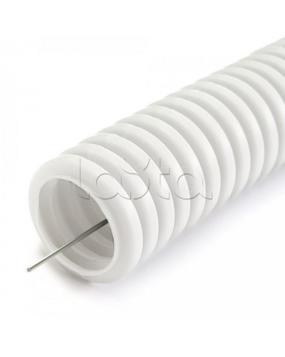 Труба гофр ПЛЛ легкая безгалогенная (HF) негорючая (НГ) белая с/з d16 мм (50м/уп) Промрукав (PR02.0329) в Ижевске Труба гофрированная Pintop.ru