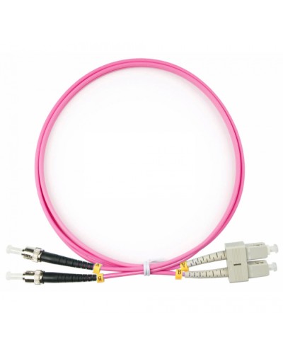 Шнур оптический duplex SC-ST 50/125 mm OM4 1м LSZH Cabeus FOP-50-OM4-SC-ST-1m в Ижевске Патч-корды оптические Pintop.ru