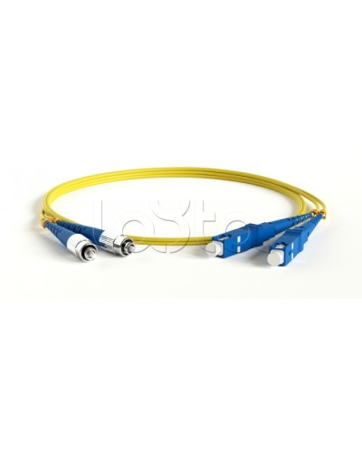 Патч-корд волоконно-оптический Hyperline FC-D2-9-FC/UR-SC/UR-H-2M-LSZH-YL в Ижевске Патч-корды оптические Pintop.ru