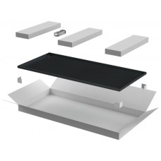 ITK LINEA N Дверь металлическая 600мм шкафа 47U чер. (LN05-47U6X-DM)