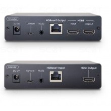 Удлинитель DisplayPort 4K(60Гц), USB, аудио, RS232 по кабелю витой пары(CAT6a) до 100м (HDBaseT) SC&T DP02U-4K6G