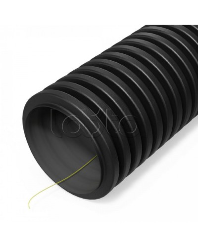 Труба гофр двустенная ПНД гибкая тип 450 (SN29) ст к ультраф с/з черная d40 мм (50м/уп) Промрукав (PR15.0319) в Ижевске Труба гофрированная Pintop.ru