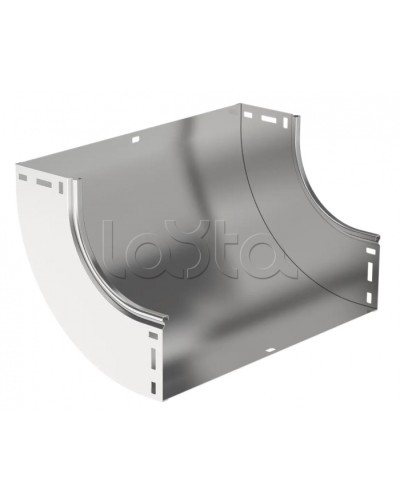 ESCA Поворот плавн. 90град тип В10 80х500мм IEK (CPV51-0-90-080-500) в Ижевске Аксессуары для лотков Pintop.ru