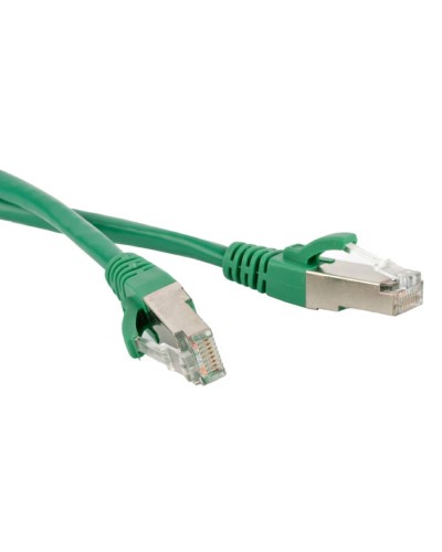 Патч-корд F/UTP Hyperline PC-LPM-STP-RJ45-RJ45-C6-1M-LSZH-GN в Ижевске Патчкорды (медные) Pintop.ru