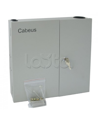 Бокс оптический настенный 19 на 16 ST/FC портов Cabeus FO-WL-16ST-K в Ижевске Кросс оптический Pintop.ru