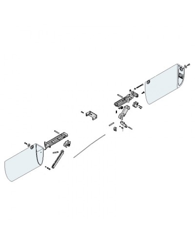 Механизм нижний профиля DF Came 119RIR228 в Ижевске Запчасти для шлагбаумов и автоматики Pintop.ru