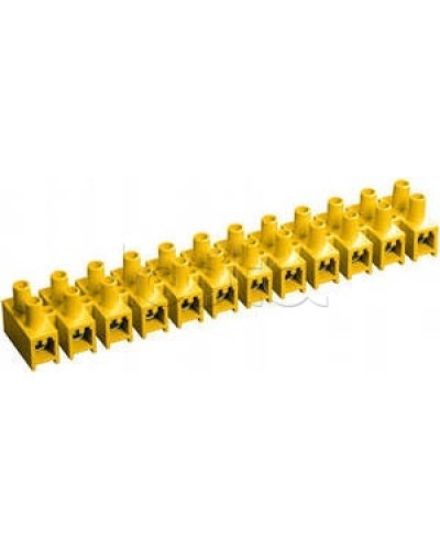 Зажим винтовой ЗВИ-3 н/г 1,0-2,5 мм2 (12пар) желтый IEK UZV7-003-04 в Ижевске Клеммные колодки Pintop.ru