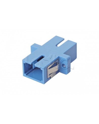 Оптический адаптер OS2, симплекс SC, с фланцами, синий Eurolan (36A-S2-SC-02BU) в Ижевске Проходные адаптеры и розетки оптические Pintop.ru