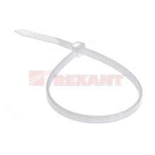 Хомут-стяжка нейлоновый 3х200 мм белый (100шт/уп) REXANT 07-0200-4