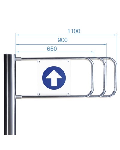Створка для стойки калитки PERCo-AG-900 (900мм) в Ижевске Ограждения Pintop.ru
