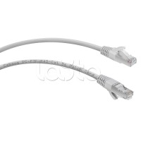 Патч-корд FTP, категория 5e, 1 м, экранированный, серый Cabeus PC-FTP-RJ45-Cat.5e-1m