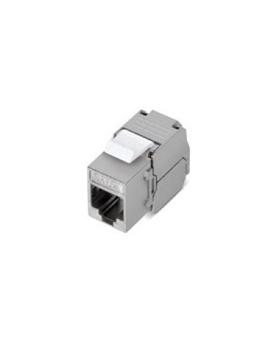 Вставка Keystone Jack RJ-45(8P8C), категория 5e, 110 IDC, угол заделки 180 градусов, без инструмента (Toolless), экранированная, белая в Ижевске Модули Keystone Pintop.ru