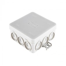 Коробка огн. E110, о/п 85х85х38мм, без галогена, 12 вых., IP55, 4P, серый Экопласт (43155HF-GR)