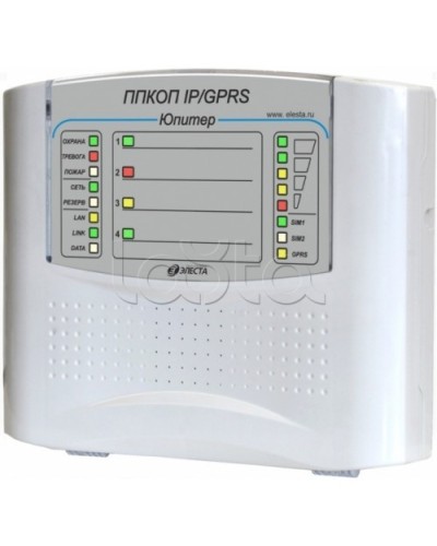 Элеста Юпитер-1431 (ППКОП Юпитер-4 IP/GPRS, пластик. корпус) в Ижевске Приемно-контрольные приборы Pintop.ru