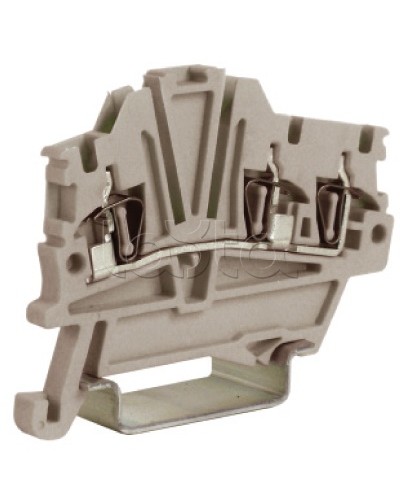 Зажим 1,5 кв.мм серый 1 ввод/2 вывода DKC ZHM410GR в Ижевске Держатели, клипсы, скобы Pintop.ru