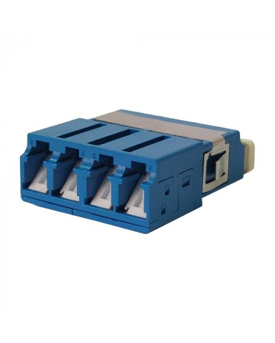 Адаптер оптический LC OM3, со шторкой, корпус SC, квадро LANMASTER (LAN-4LCS/SH-AM-OM3) в Ижевске Проходные адаптеры и розетки оптические Pintop.ru