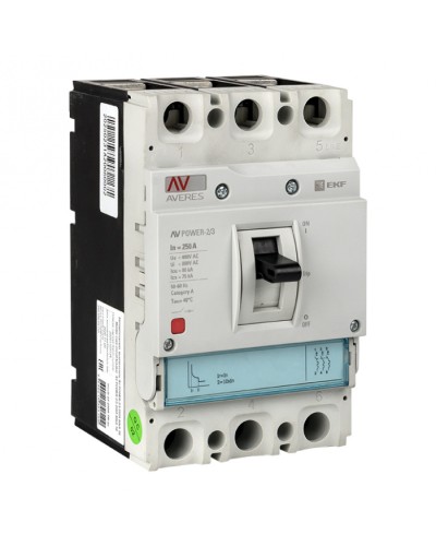 Автоматический выключатель AV POWER-2/3 250А 35kA TR EKF (mccb-23-250-TR-av) в Ижевске Электротехническое оборудование Pintop.ru