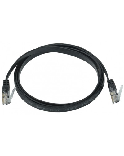 ITK Коммутационный шнур плоский кат.6 UTP 5м чёрный (PC09-C06U-5M-FL) в Ижевске Патч-корды и пигтейлы Pintop.ru