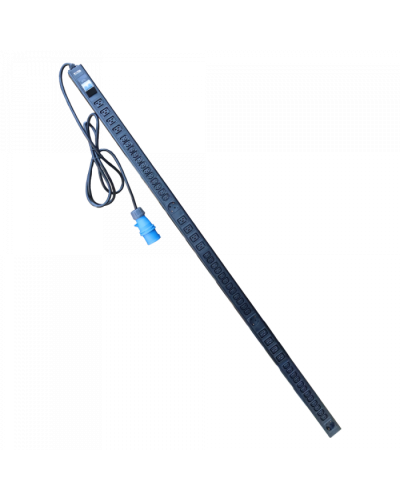 Блок розеток верт. 32A / 250V, 12xC19 + 36xC13 + 3xSchuko, шнур 3 метра, IEC309 TWT (TWT-PDV-12x36x3S-32A) в Ижевске Блоки розеток Pintop.ru