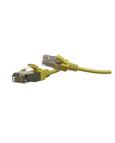 Патч-корд S/FTP Hyperline (PC-LPT-SFTP-RJ45-RJ45-C6-2M-LSZH-YL) в Ижевске Патчкорды (медные) Pintop.ru